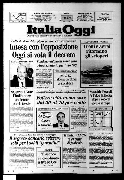 Italia oggi : quotidiano di economia finanza e politica